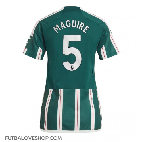 Dres Manchester United Harry Maguire #5 Preč pre Ženy 2023-24 Krátky Rukáv